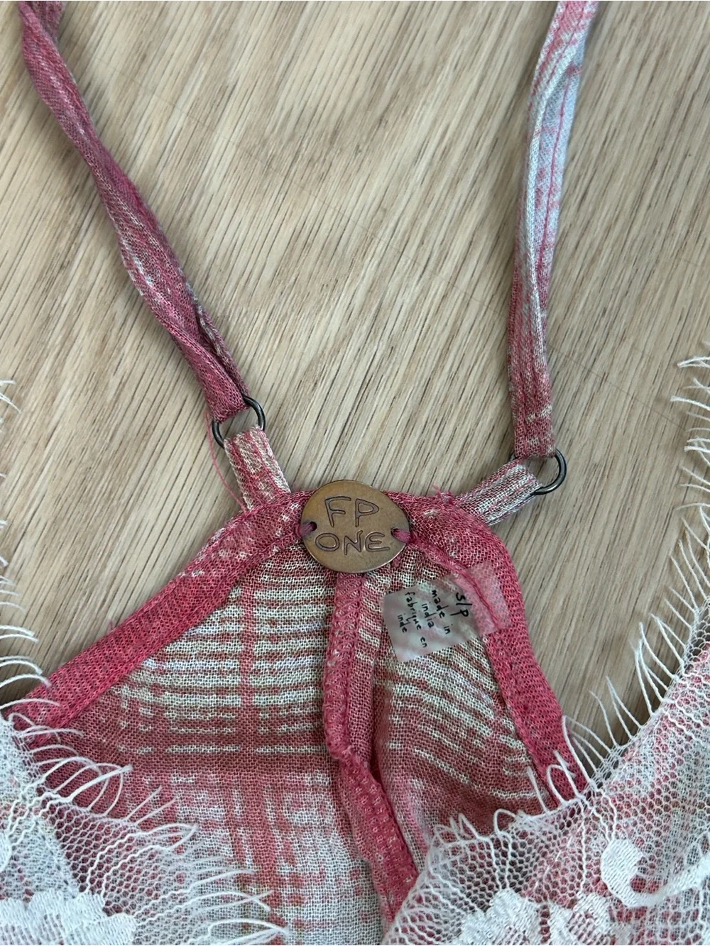 Free People Fallen Angel Plaid Louge Top Tank Cami S - Picture 5 of 9